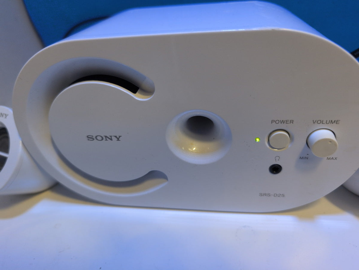 🎸 Sony SRS-D25 White Amplified 2.0 Channel Speaker System Tested