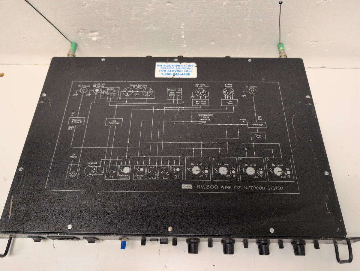 🎸 HME RW800 Wireless Intercom System Base Station Only (NO AC/BELT-PAC)