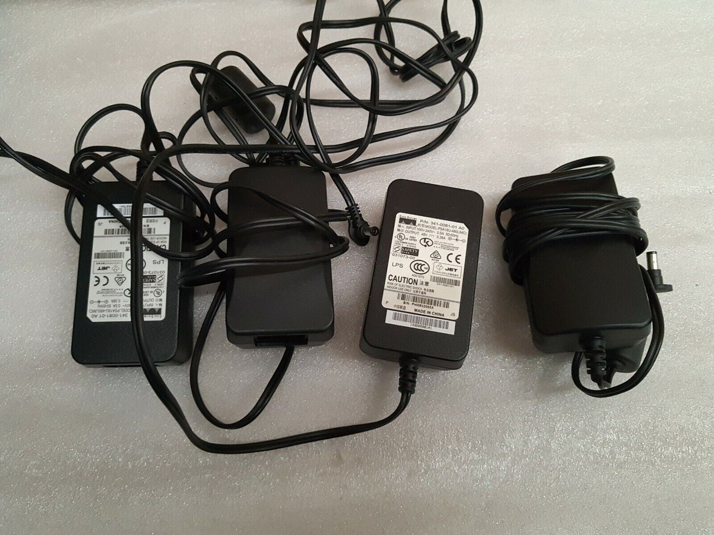 4x Genuine CISCO PSA18U-480  POWER SUPPLY For 7965 79xx, 48V 0.38A AC adapter