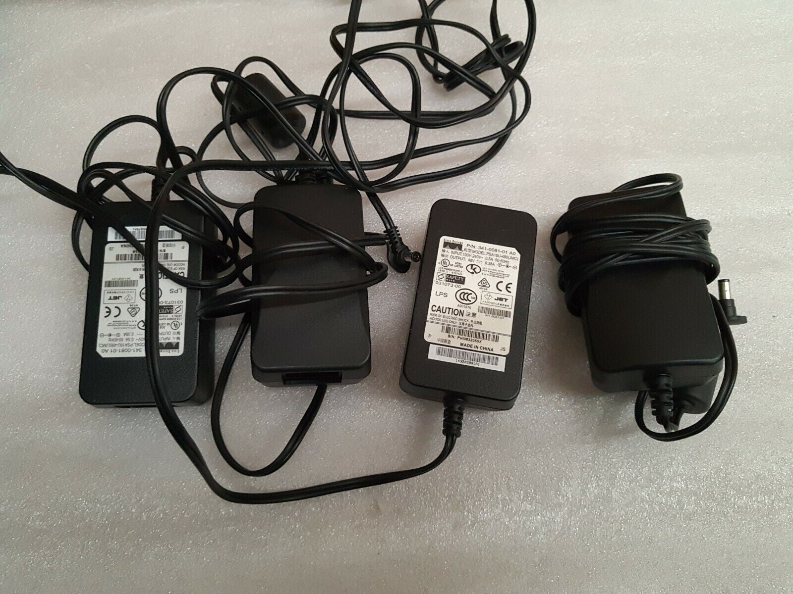 4x Genuine CISCO PSA18U-480  POWER SUPPLY For 7965 79xx, 48V 0.38A AC adapter
