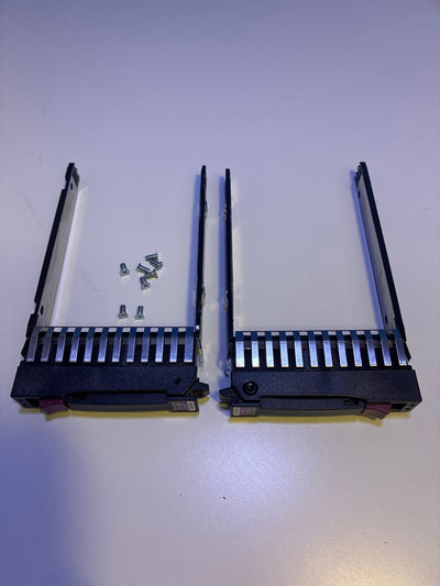 2x🔥 HP 3.5" SAS/SATA Hard Drive Caddy Tray 500223-001 ProLiant Server+ screws