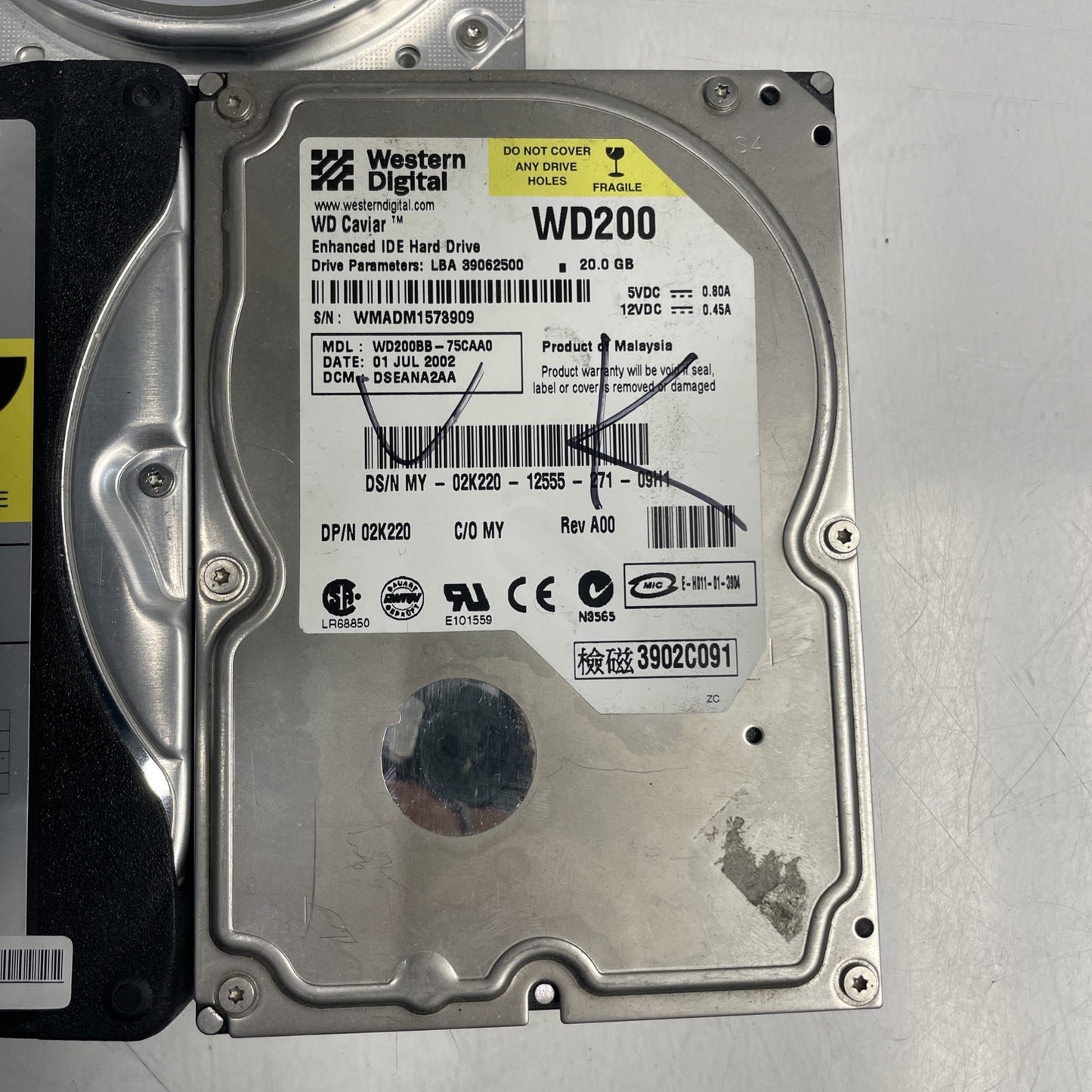 Lot Of 5- Mixed Brand Desktop IDE HDD 20G 3.5” Hard Drive Tested & Working +