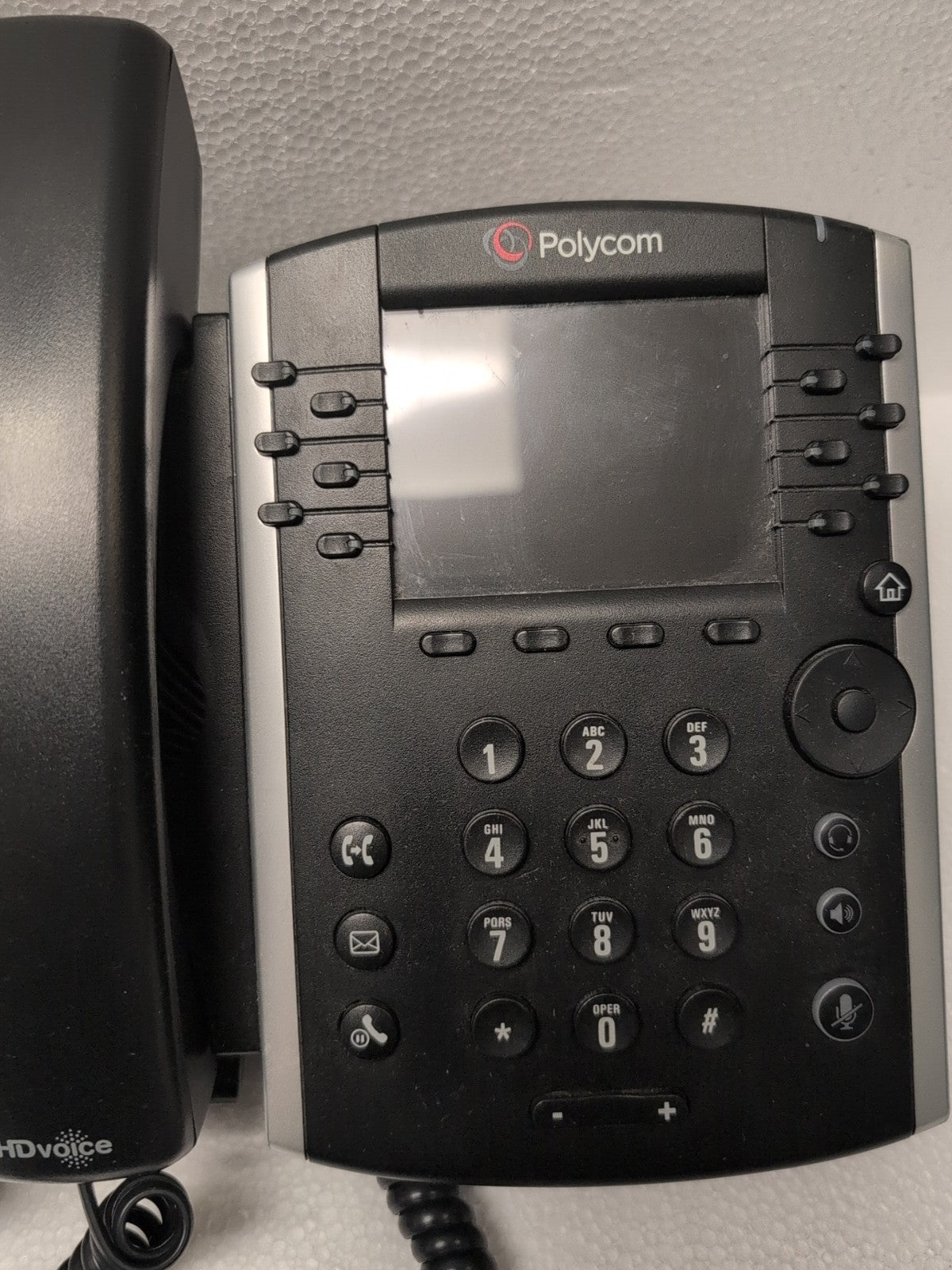 2x Polycom VVX 410 Business Phone 12-Line Gigabit VoIP PoE HD Voice w/ Stand -