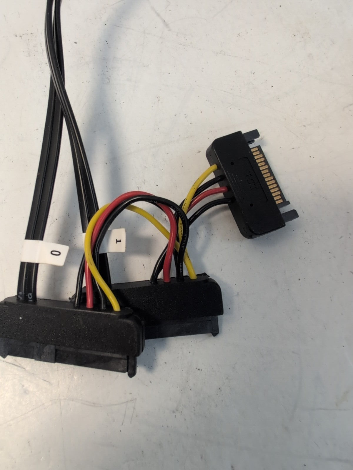 🔥 Dell Mini SAS SFF-8087 to Dual SAS SFF-8482 Cable with SATA power  T3F4V -