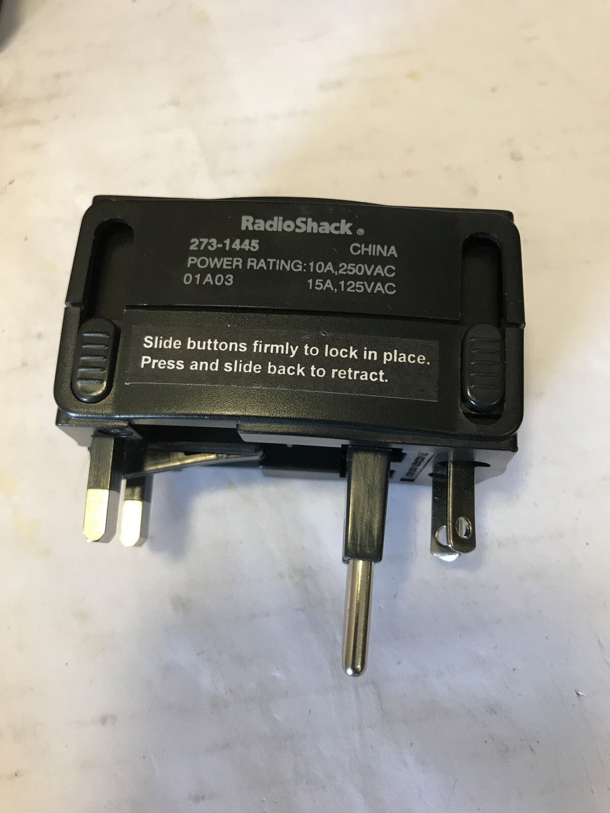 3x  RadioShack Travel Multi-Plug Adapter And Surge Protector 273-1445