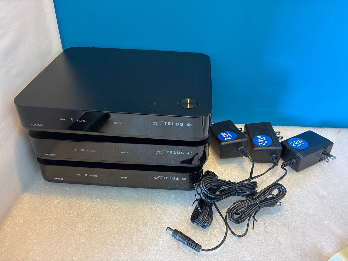 (1x) Grade A🔥 ARRIS TELUS VIP5602W 4K IP Set Top Box Receiver  w/ Adapter