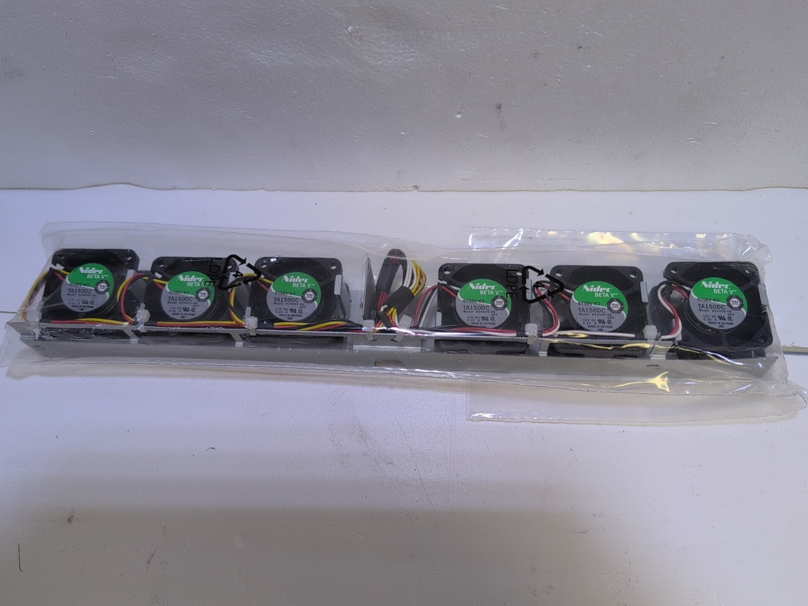 NEW 6x NIDEC 6YD8V TA150DC DC12V 0.29A 4CM 3-Pin Server Cooling Fan With Rack -