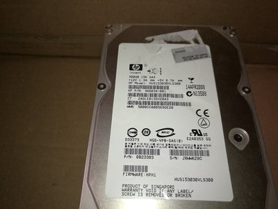 - LOT OF 4 HP HUS153030VLS300 300GB SAS HARD DRIVE HP P/N:466034-001 FW:HPH1 @@@