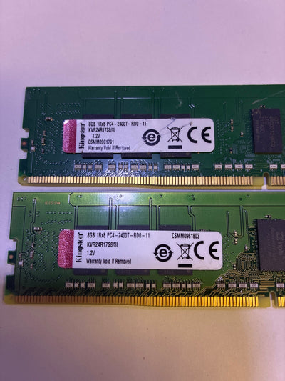 🔥 Kingston KVR24R17S8/8I 8GB DDR4-2400 ECC Registered DIMM 2x8GB 16GB Kit