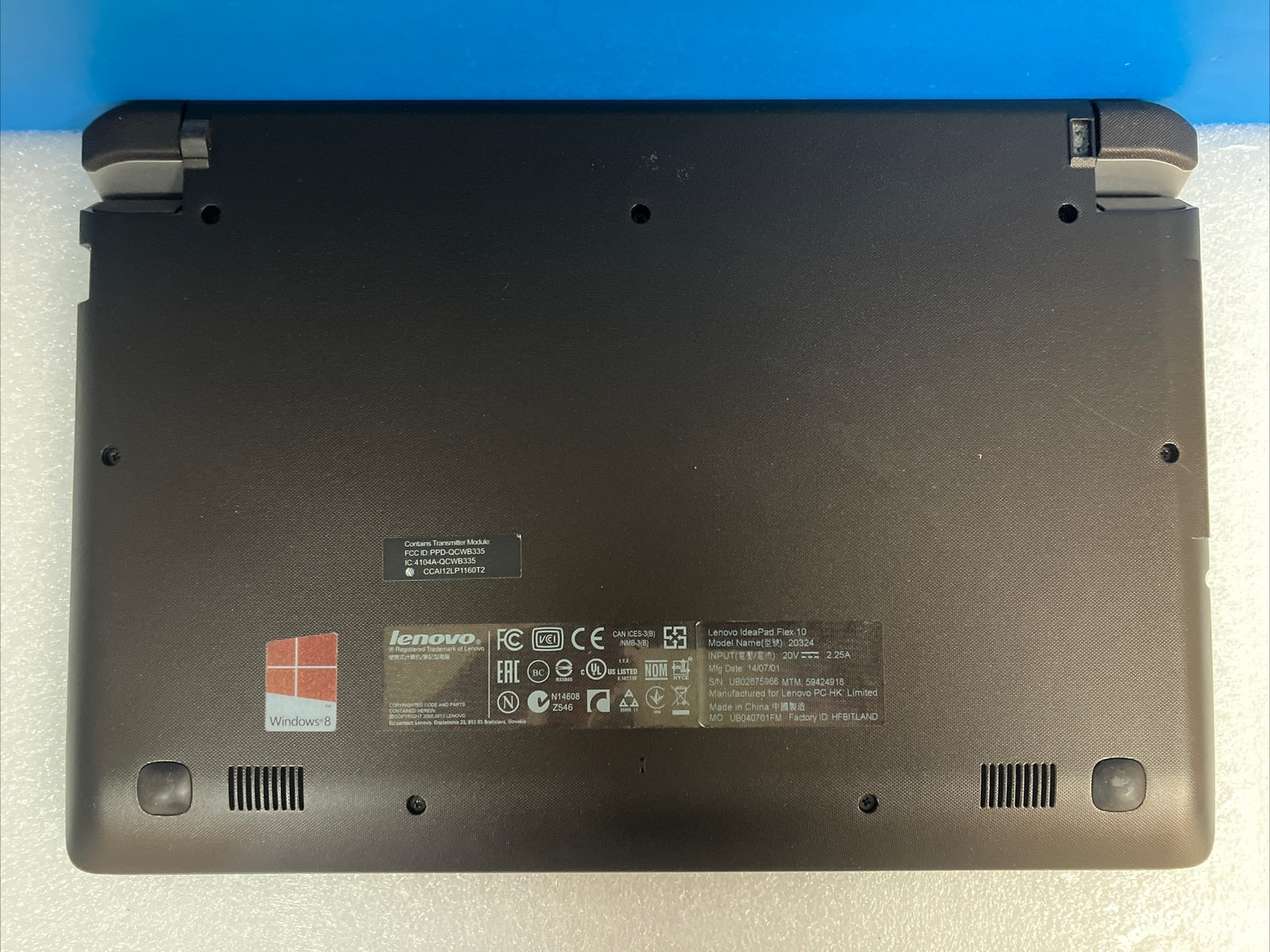 Lenovo IdeaPad Flex 10 Touchscreen Laptop Celeron N CPU, 2GB RAM (Bad Battery) ~