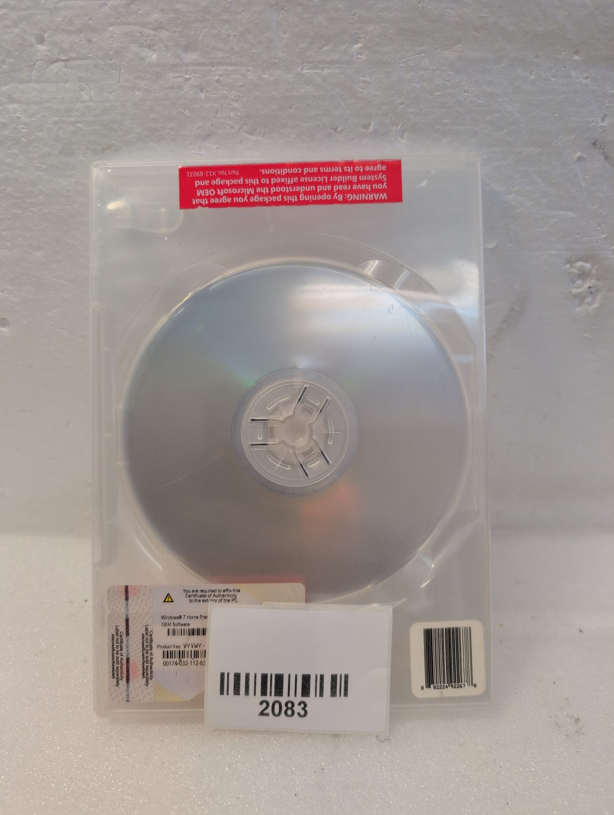 🎸 Microsoft Windows 7 Home Premium 64-bit OEM DVD Builder X15-46008-01 With COA