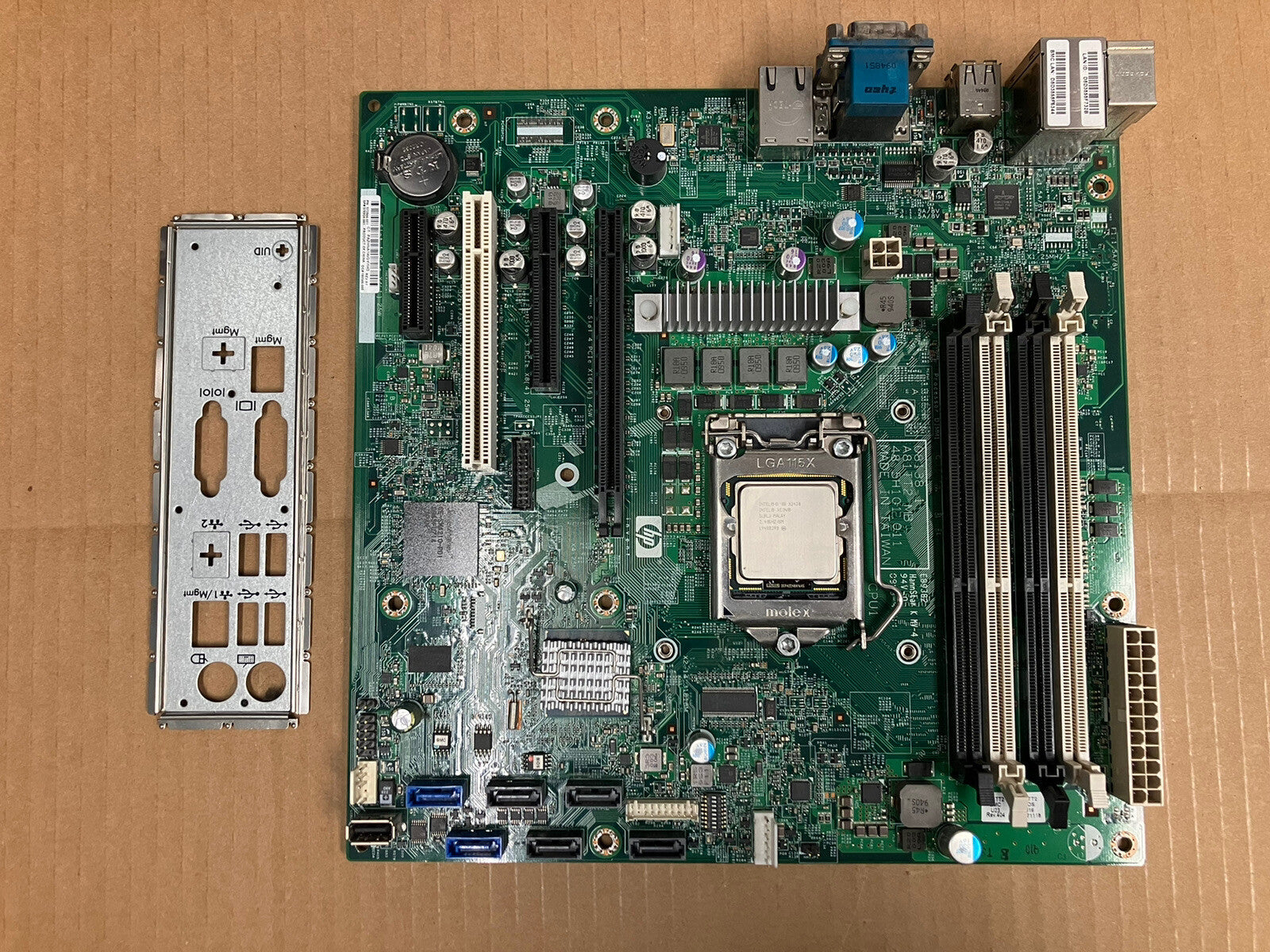~ HP ML110 G6 Server Motherboard 576924-001 DDR3 573944-001 W/ XEON X3430 CPU