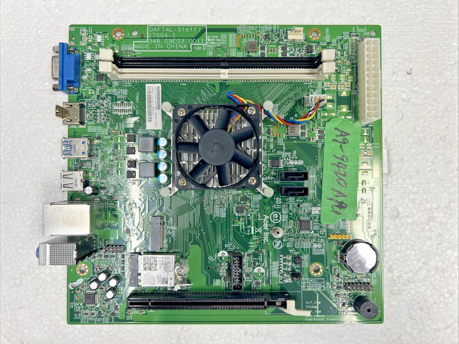 🔥 Acer Aspire mainboard w/ AMD A4-9120 CPU DAFT4L-Steffi #