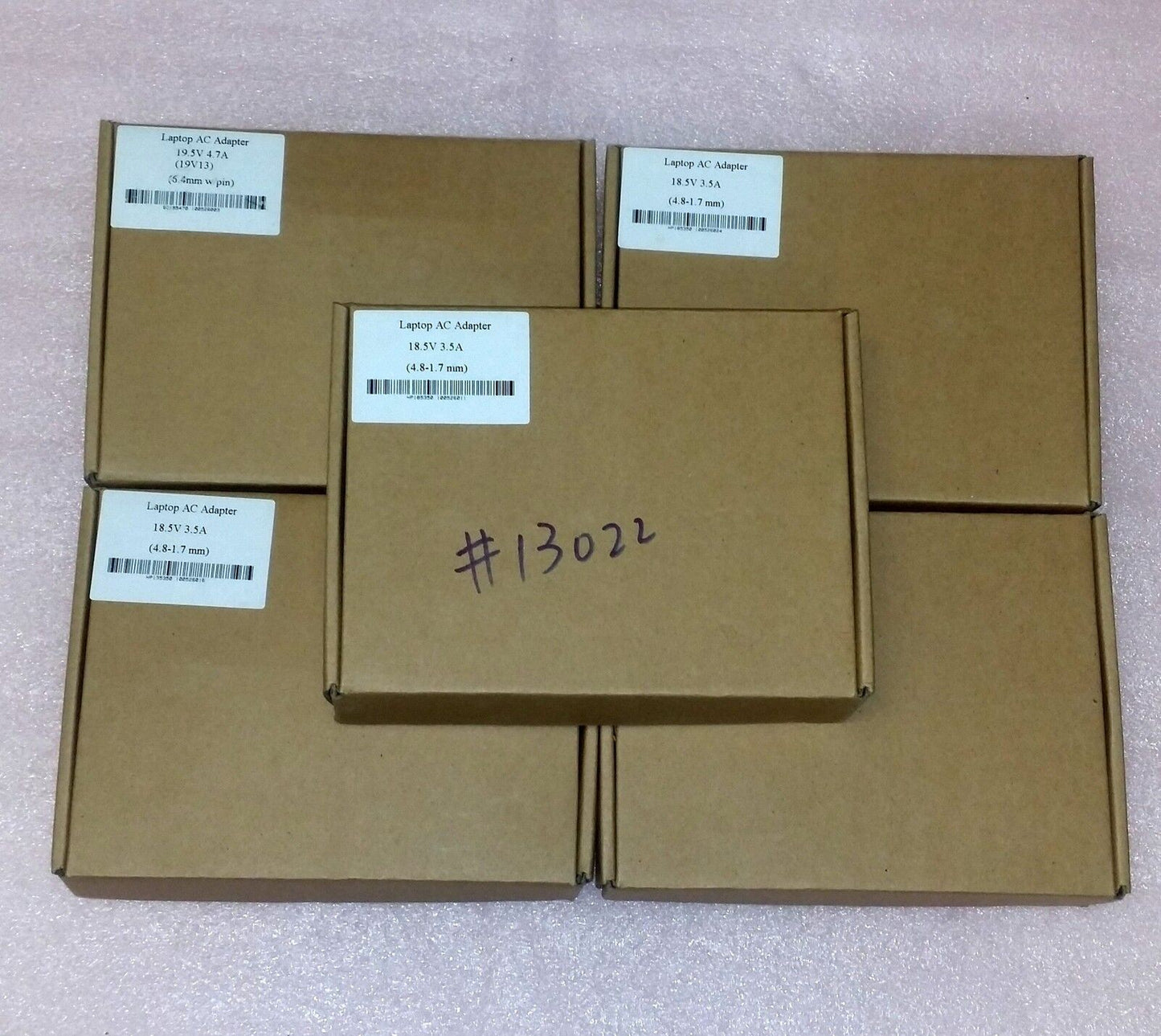 5 X Original HP Compaq Laptop Ac Adapter Charger 65 Watt 417220-001 432309-001