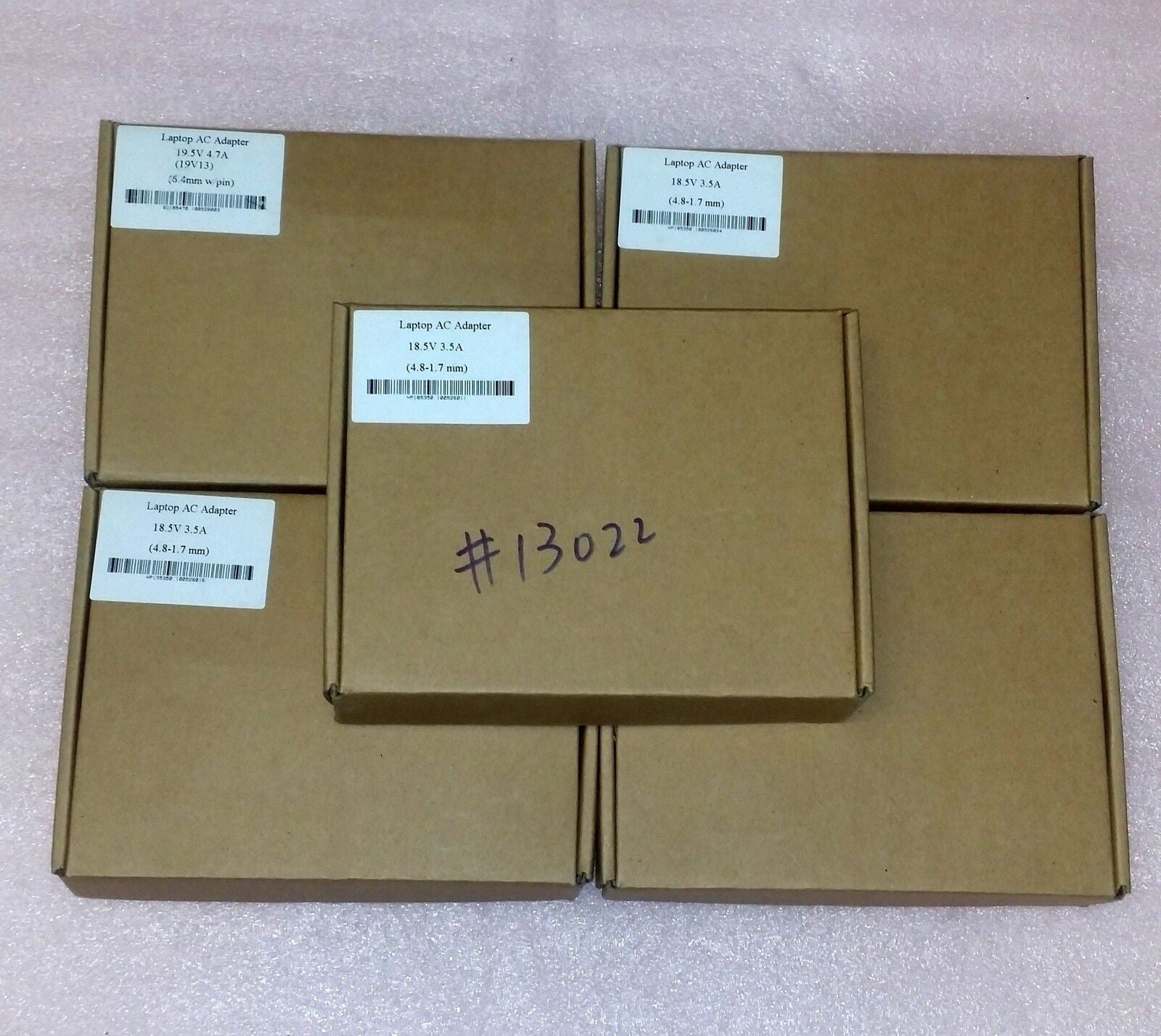 5 X Original HP Compaq Laptop Ac Adapter Charger 65 Watt 417220-001 432309-001