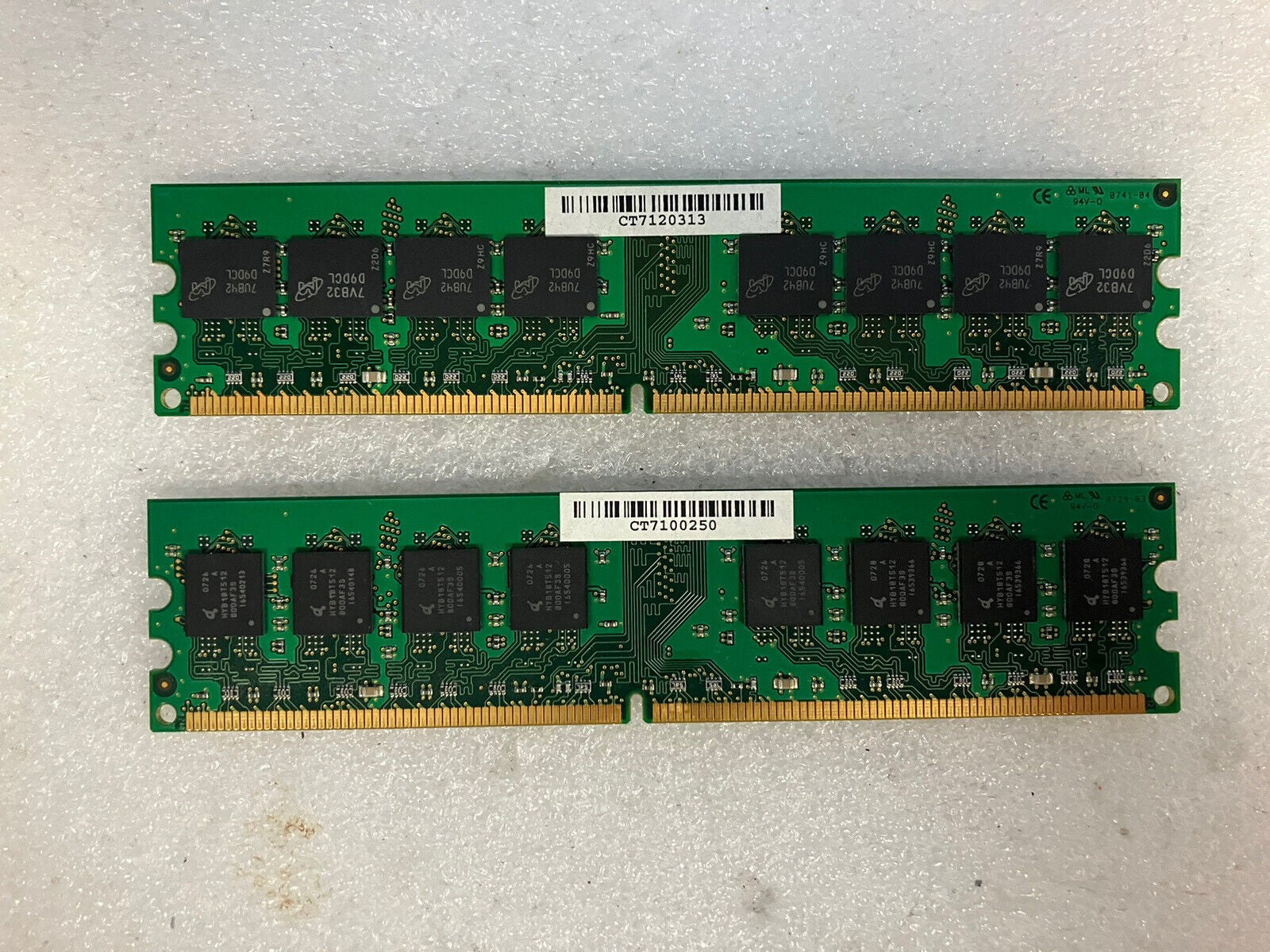 ~ (2x 1GB) Kingston KVR KVR667D2N5/1G PC2-5300 DDR2-667 Desktop DIMM Memory RAM