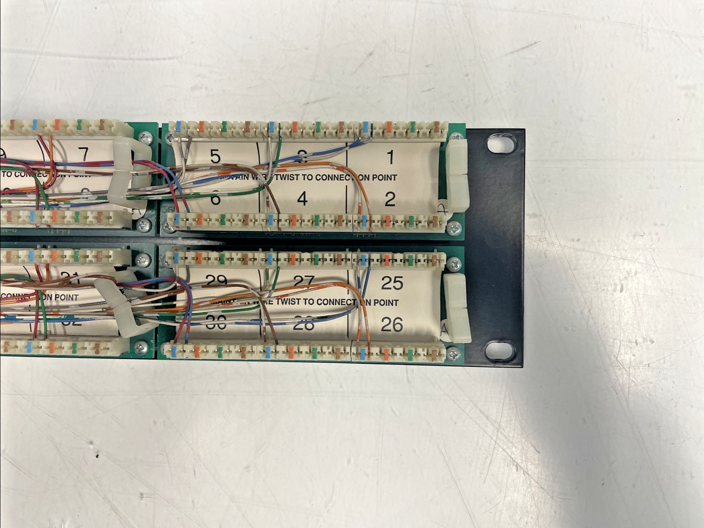 🔥AT&T PATCH PANEL 48 PORT 1100CAT5 MODULAR JACK PANEL, EIA - T568 A  +