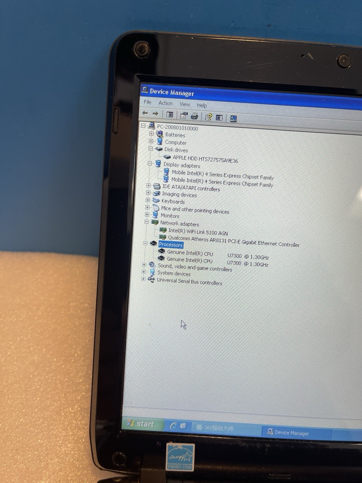 🔥 ACER ASPIRE 11.6" LED TIMELINE 1810T-8968 U7300/3GB/750GB/Windows XP Pro SP3