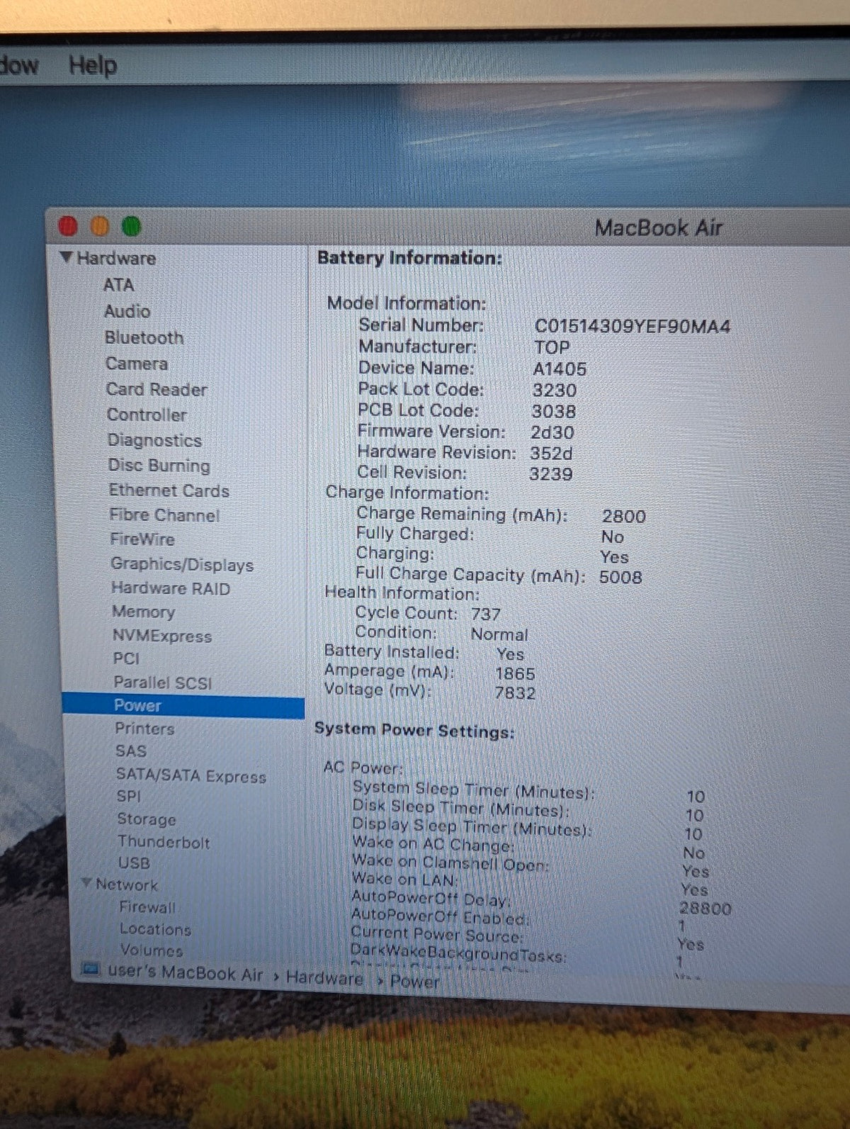 🎸 Apple MacBook Air 13" A1466 Mid 2012 i5-1.8GHz/4GB/256GB SSD Laptop (NO AC)