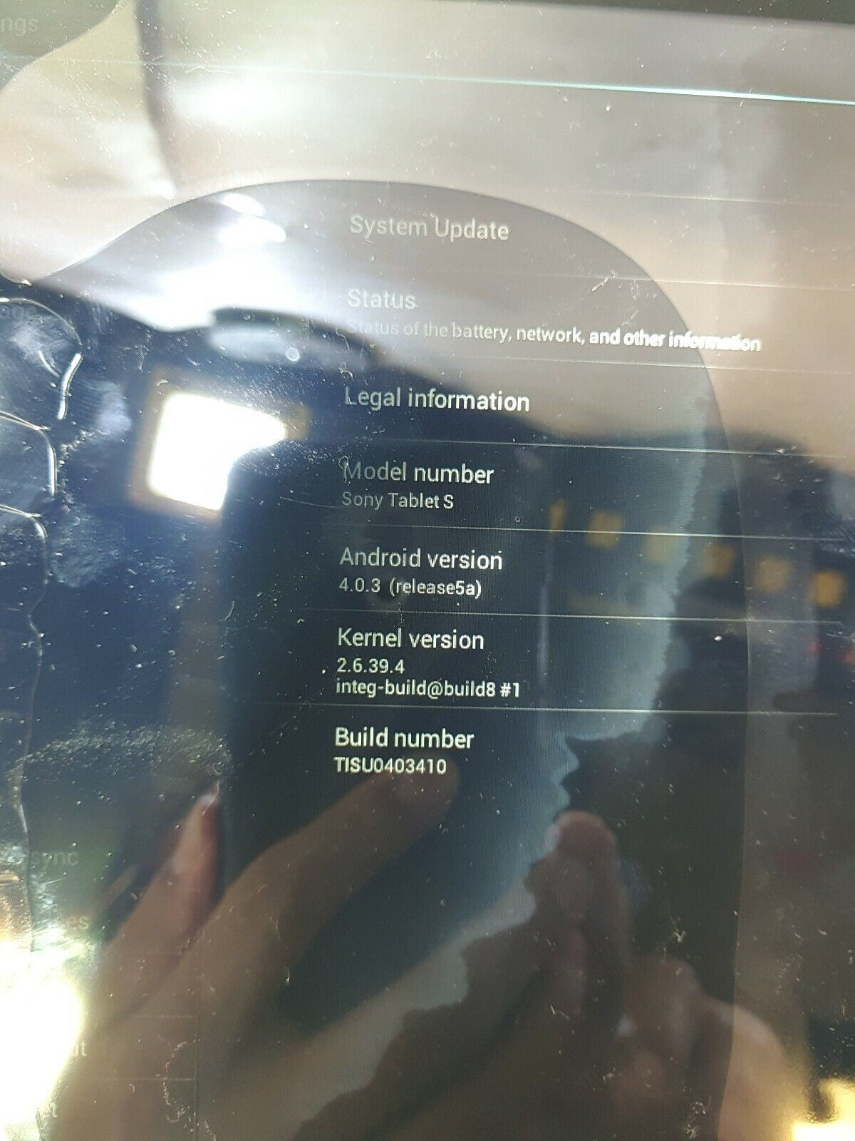 - SONY TABLET DEVICE SGPT111CA/S  WIFI 9.4" BLACK ANDROID W/ADAPTER (FOR PARTS)