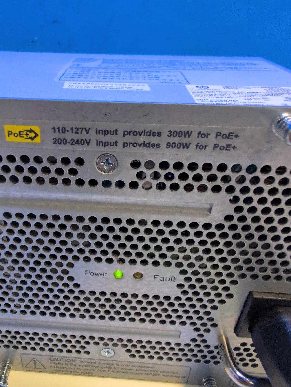 🎸 HP J9306A PoE+ zl Switch Power Supply 1500W 5189-6864 ProCurve Series