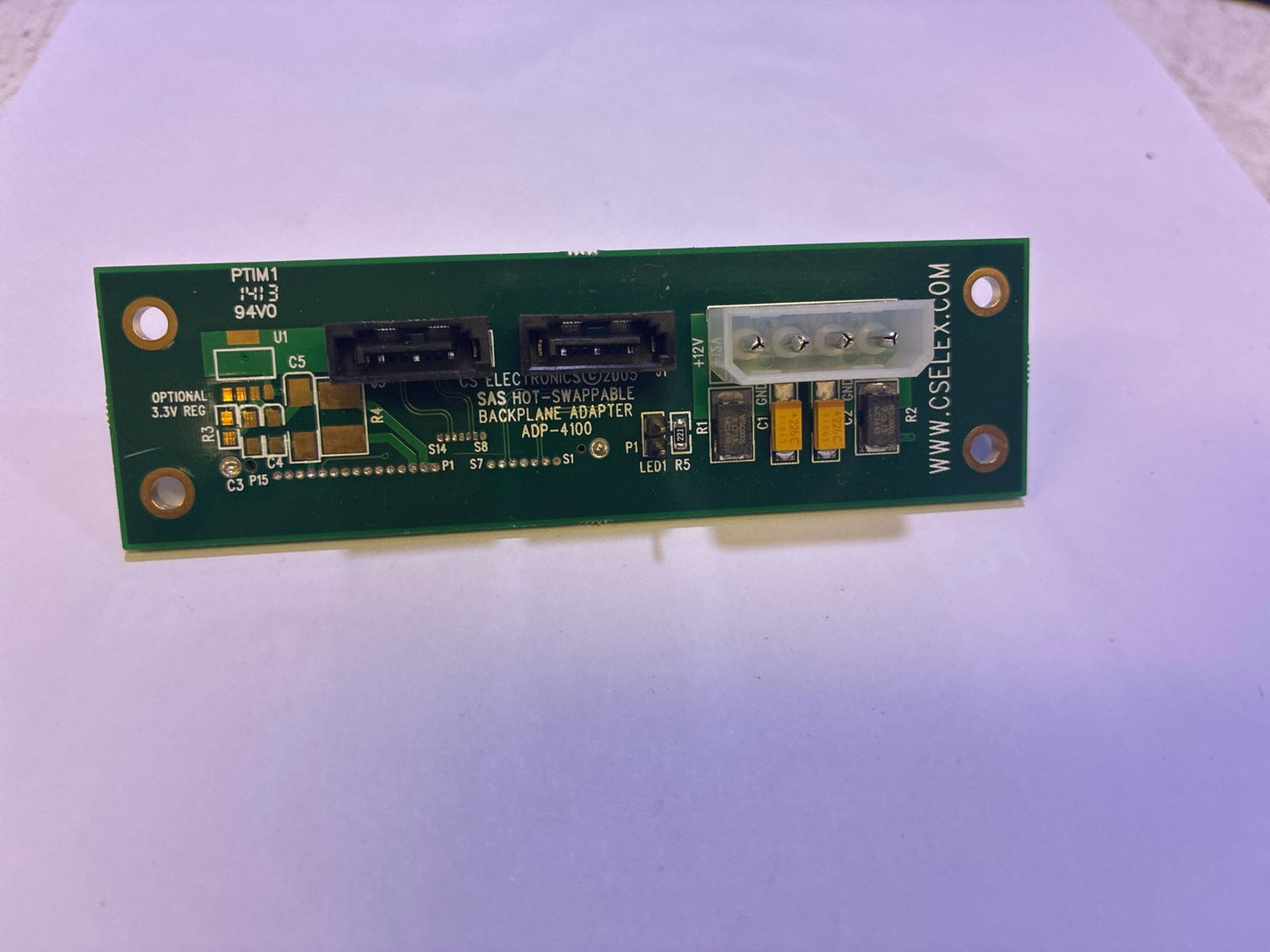🔥 CS Electronics ADP-4100 SAS Hot-Swappable Backplane Adapter Board