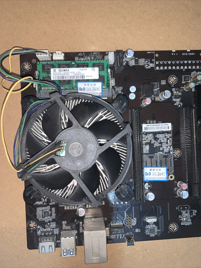 Crypto GPU Mining PCI-e Motherboard 8-PCIE +Intel G1840 CPU + 4GB Ram