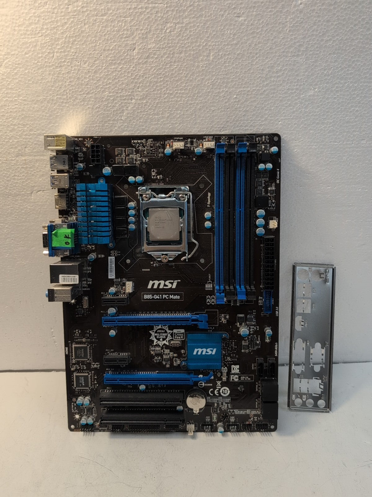 🔥 MSI B85-G41 PC Mate Motherboard + i5-4440 Intel B85 Chipset LGA1150 TESTED -