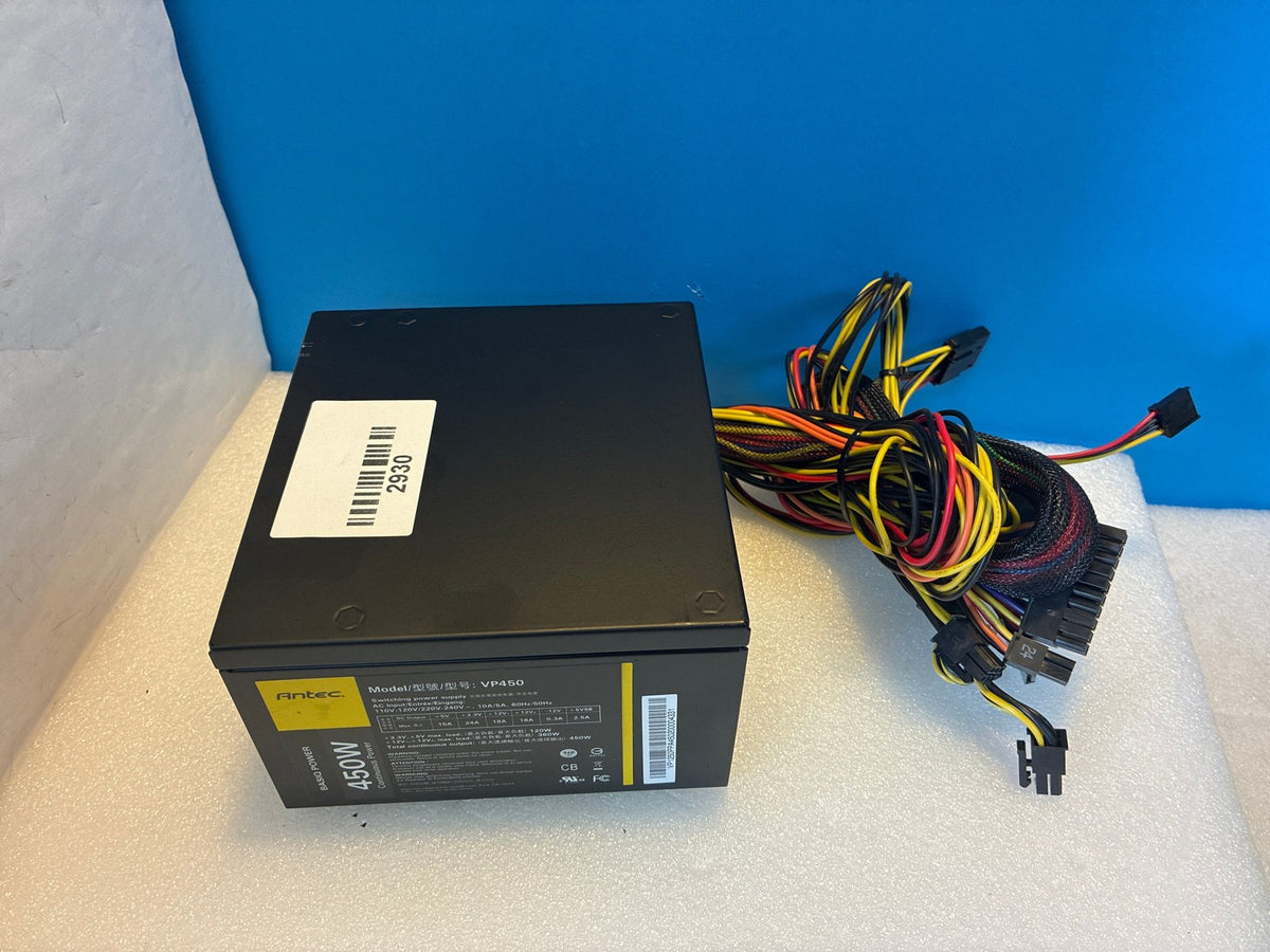 🔥 Antec BASIQ VP450 450W ATX Switching Power Supply PSU Black