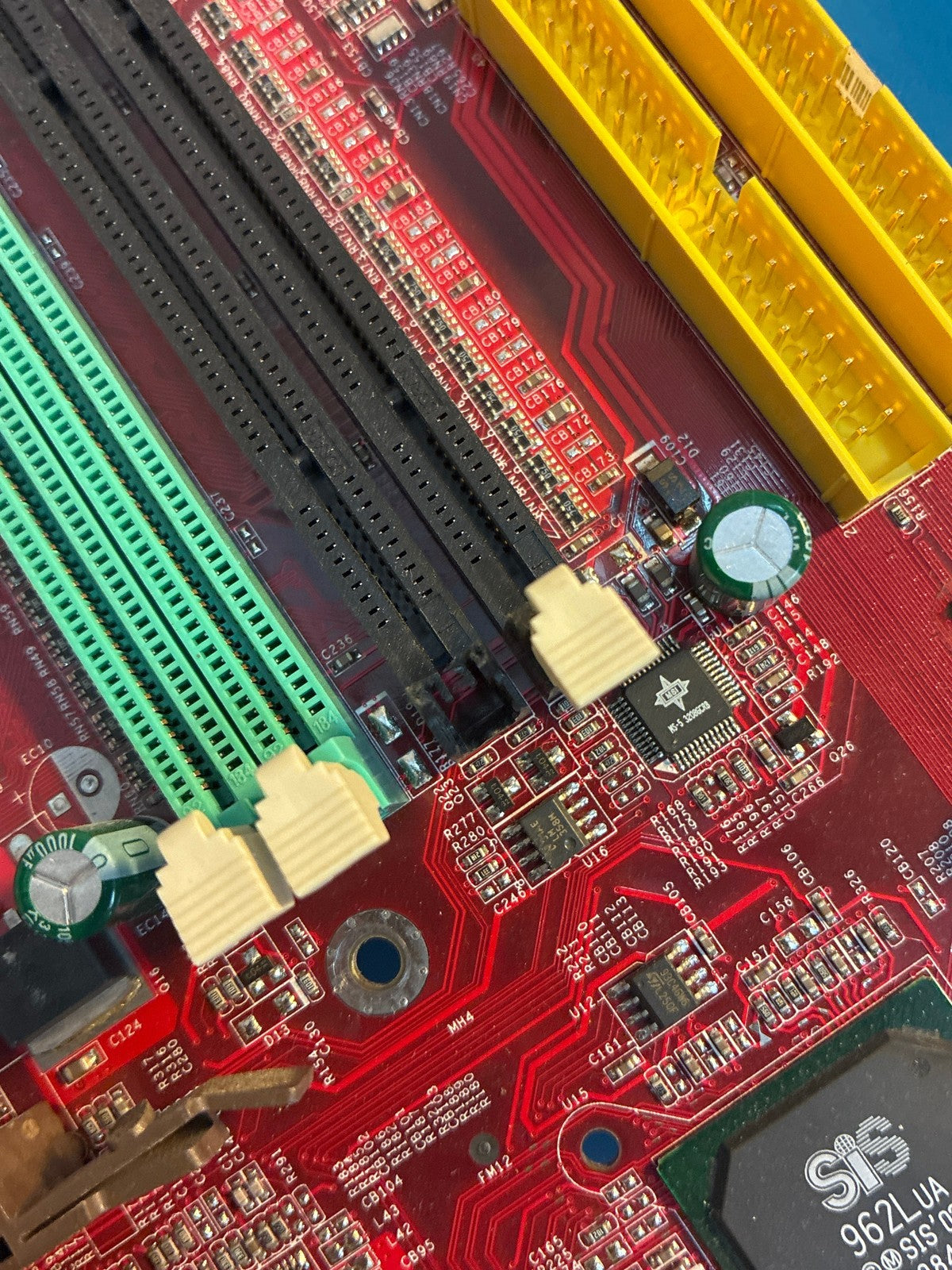 🔥 MSI MS-6769 Socket 478 ATX Motherboard Pentium 4 SiS 962LUA Red PCB IO Shield