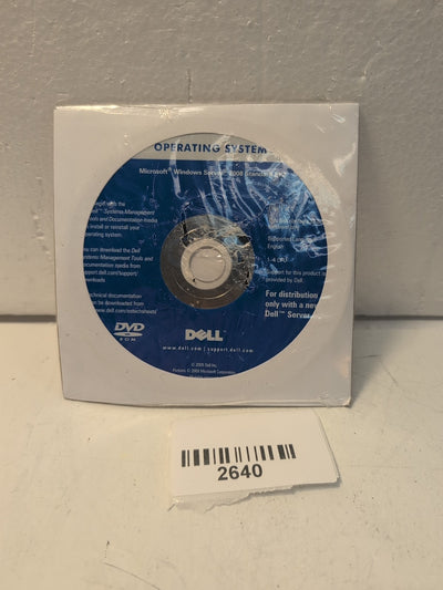 🔥 NEW Dell MS Windows Server 2008 R2 Std SP2 Install DVD 0CPTT5 (no key) -