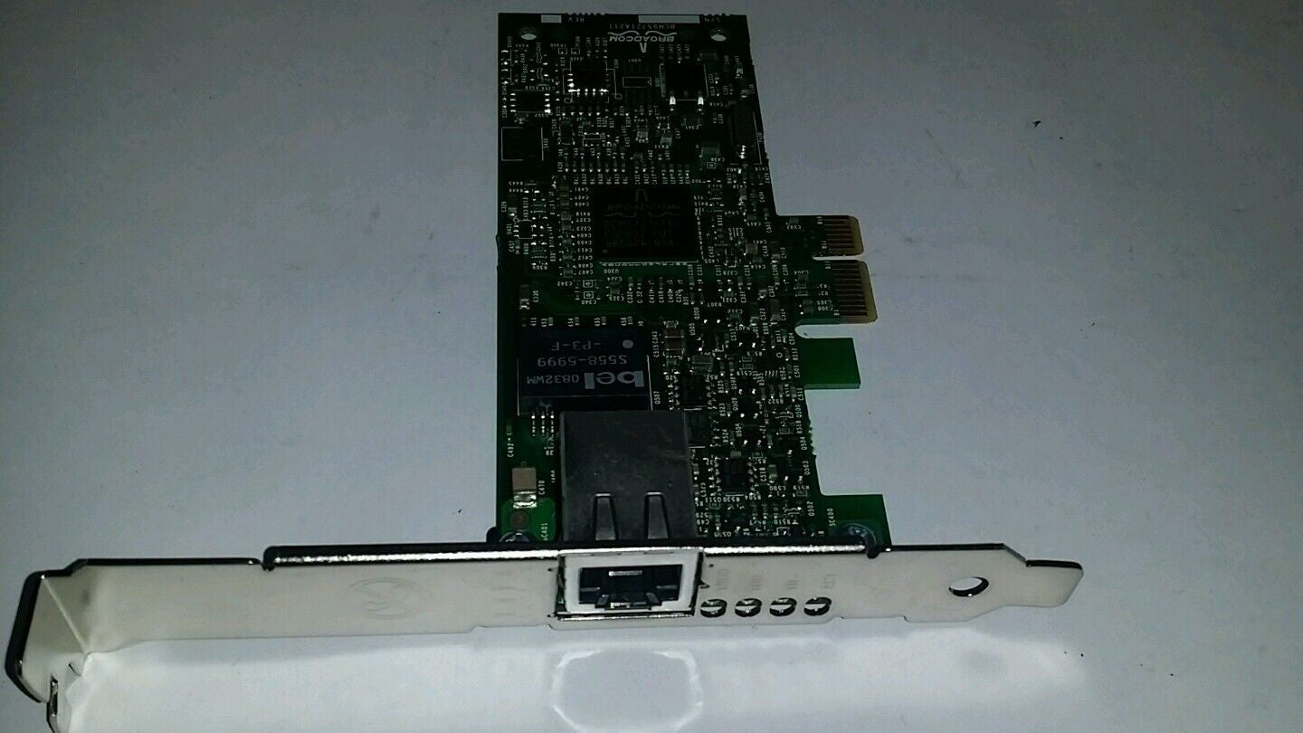 Lot of 2 Dell HF692 PCI-e Gigabit Broadcom 5721 Single Port NIC Card @@@