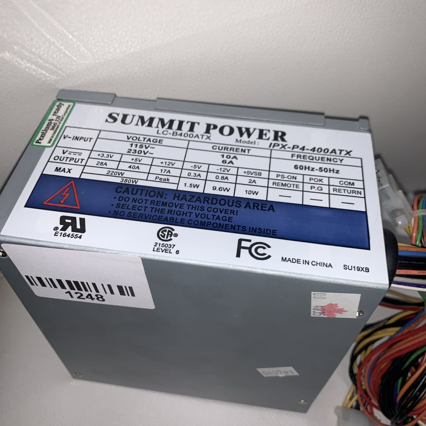 🔥 SUMMIT POWER LC-B400ATX POWER SUPPLY IPX-P4-400ATX
