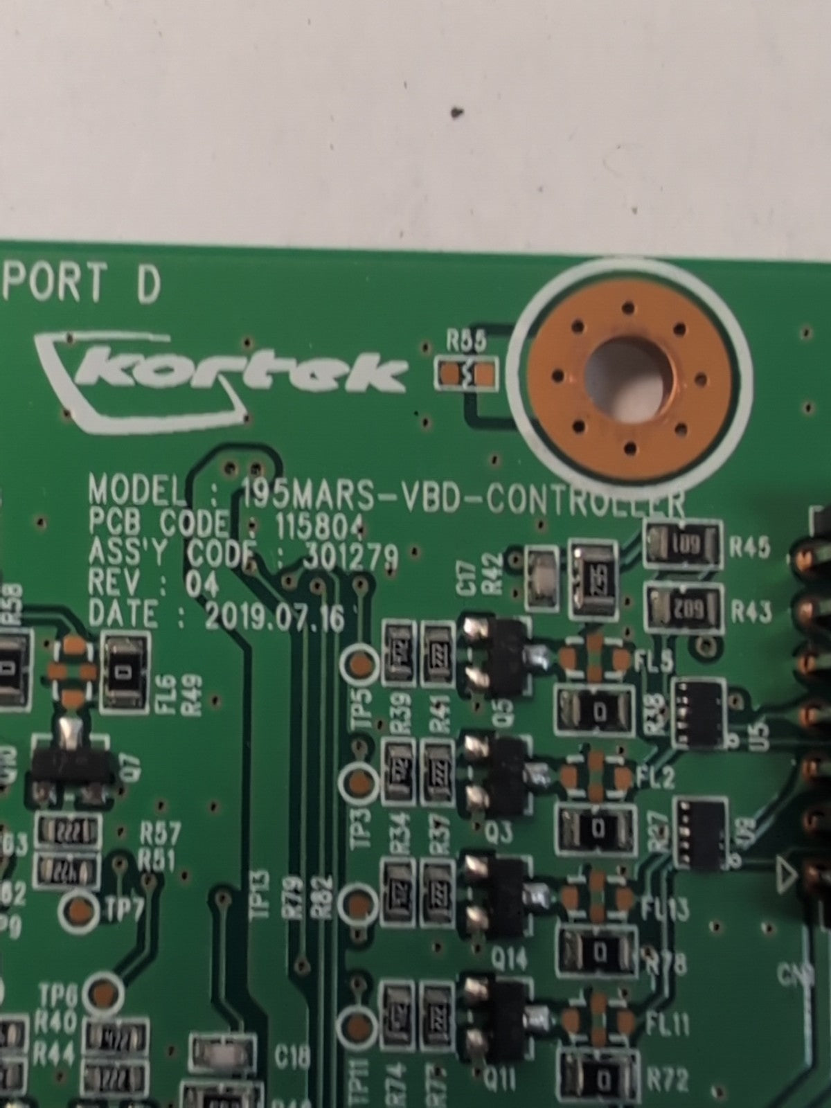 🔥 KORTEK 195MARS-VBD-CONTROLLER PCB CODE 115804 BOARD -