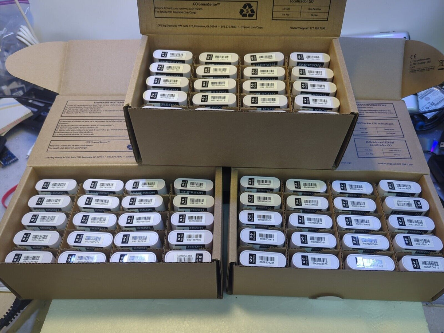 - 60x Emerson Real-Time Lux Tracker Monitor Temperature Go Tracker 1.2 TS2-TL00