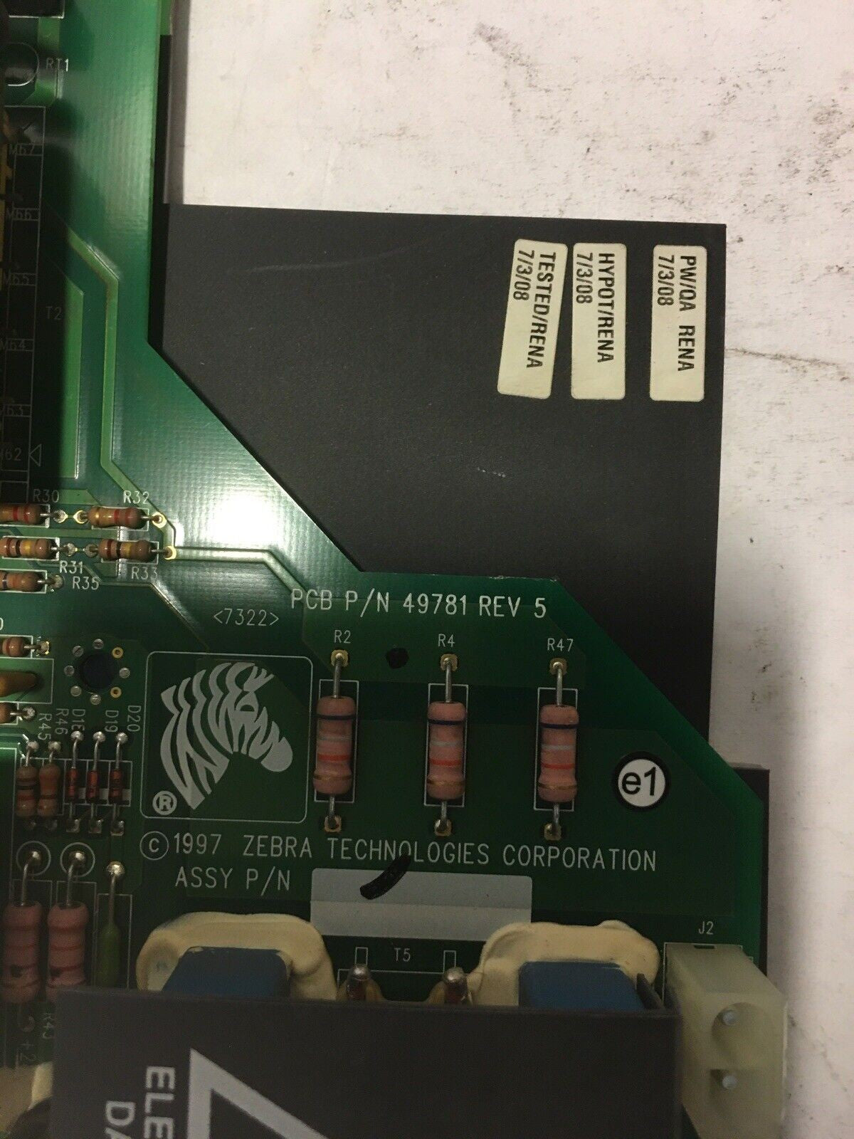 ~ Zebra 170XiIII Plus Printer Power Supply Board 49781-005 Rev.A 