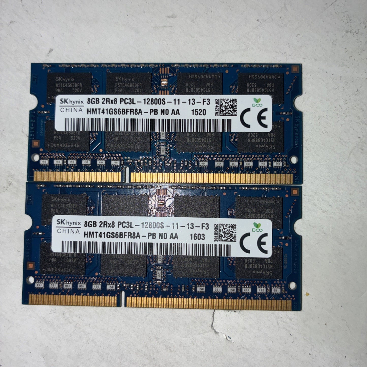 16GB 🔥 SK hynix  (2x 8GB) DDR3L-12800S-11-13-F3 HMT41GS6BFR8A-PB