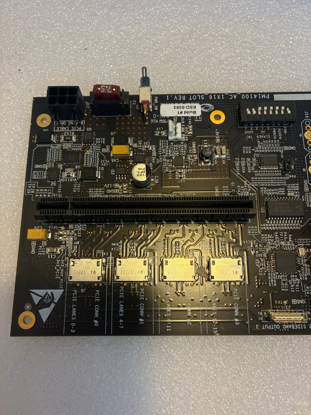 🔥 PM14100_AC_1X16_SLOT REV.1 PCIe Adapter Development Board Test Card