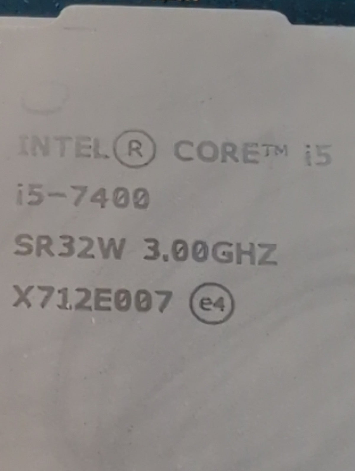 Intel Core i5-7400 SR32W 3.00GHz LGA1151 Kaby Lake Desktop CPU Processor -