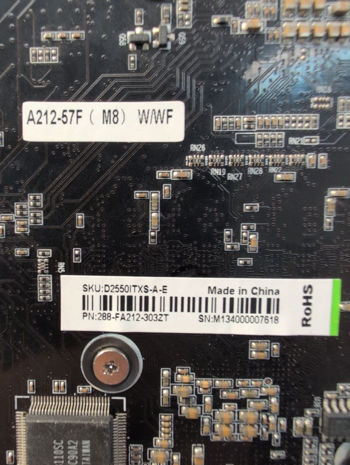 🔥 Intel D2550ITXS A212-57F Mini-ITX Atom D2550 DDR3 Motherboard W/4GB RAM -