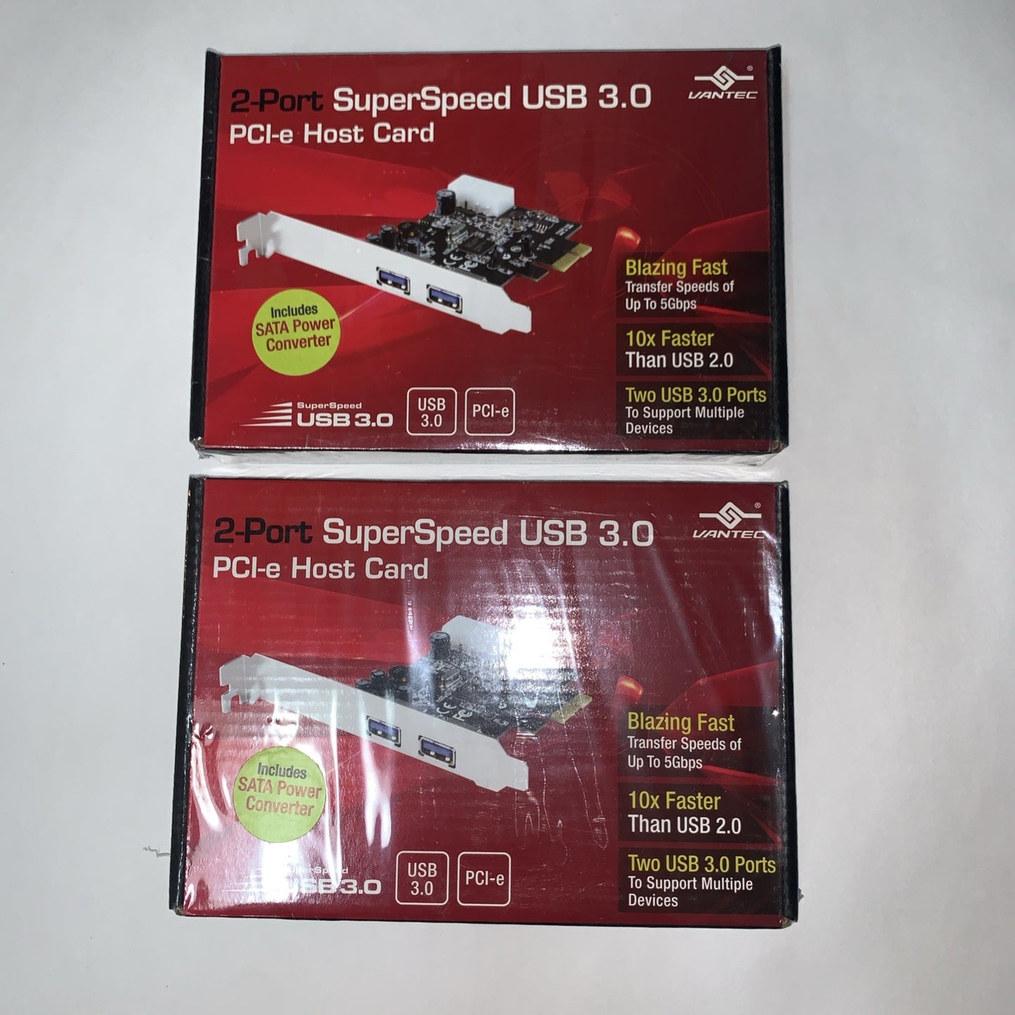 (2x)🔥 Vantec 2-Port SuperSpeed USB 3.0 PCIe Host Card