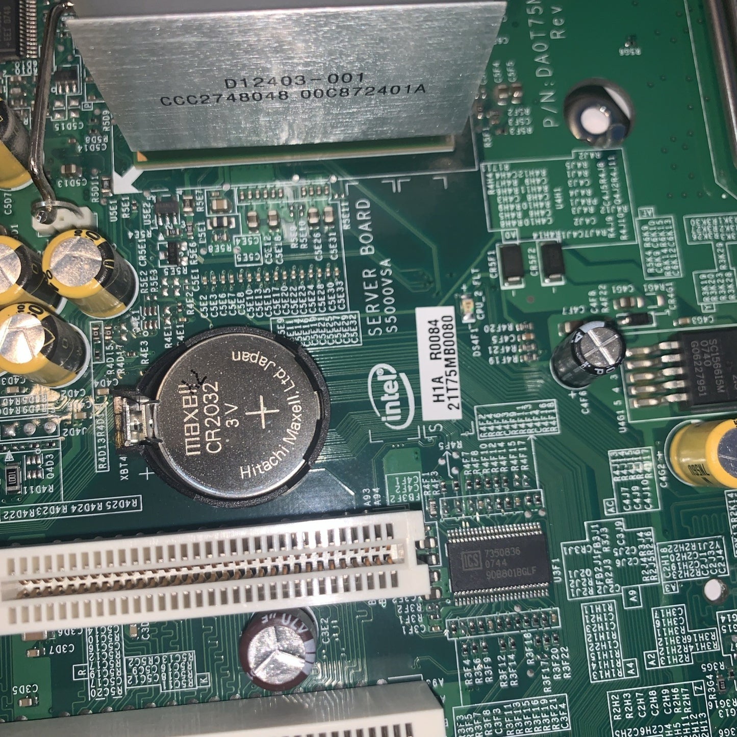 MOTHERBOARD INTEL S5000VSA LGA771 FB-DIMM E11012-101  with 16GB + dual E5410 CPU