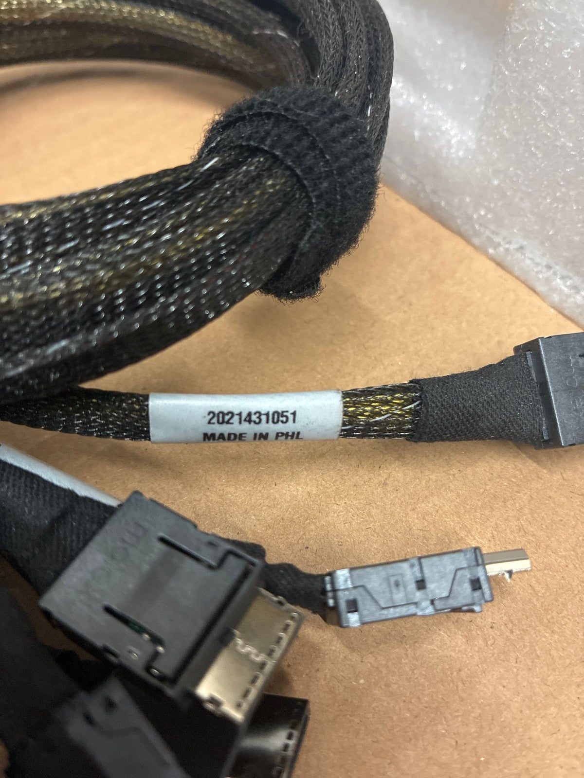 🔥 SAS Cable SFF-8654 SlimSAS to Mini-SAS HD 50cm Lot of 10 Server Cables