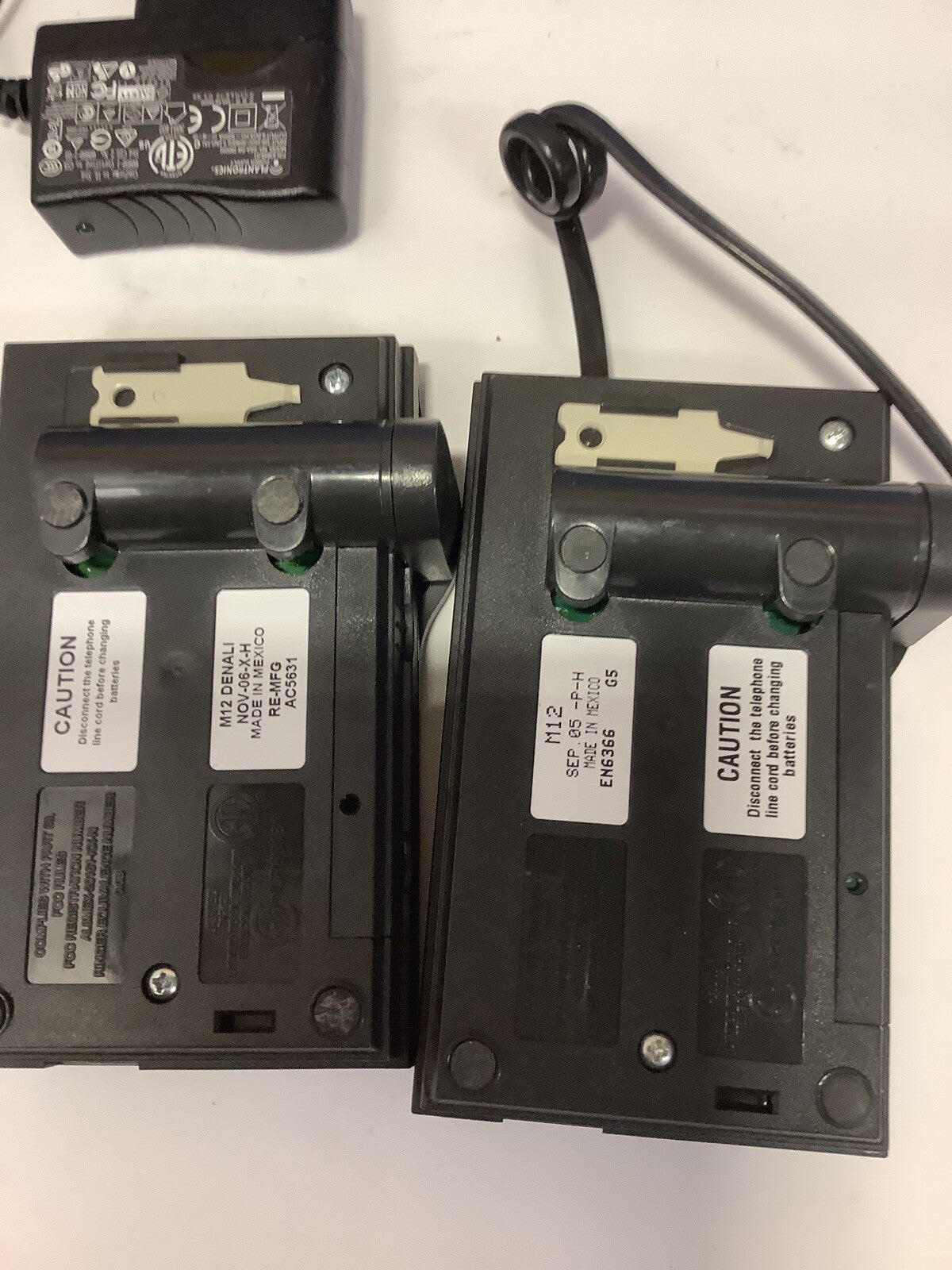 2x Plantronics M12 VISTA Headset Amplifier w/ 3x Power adapters