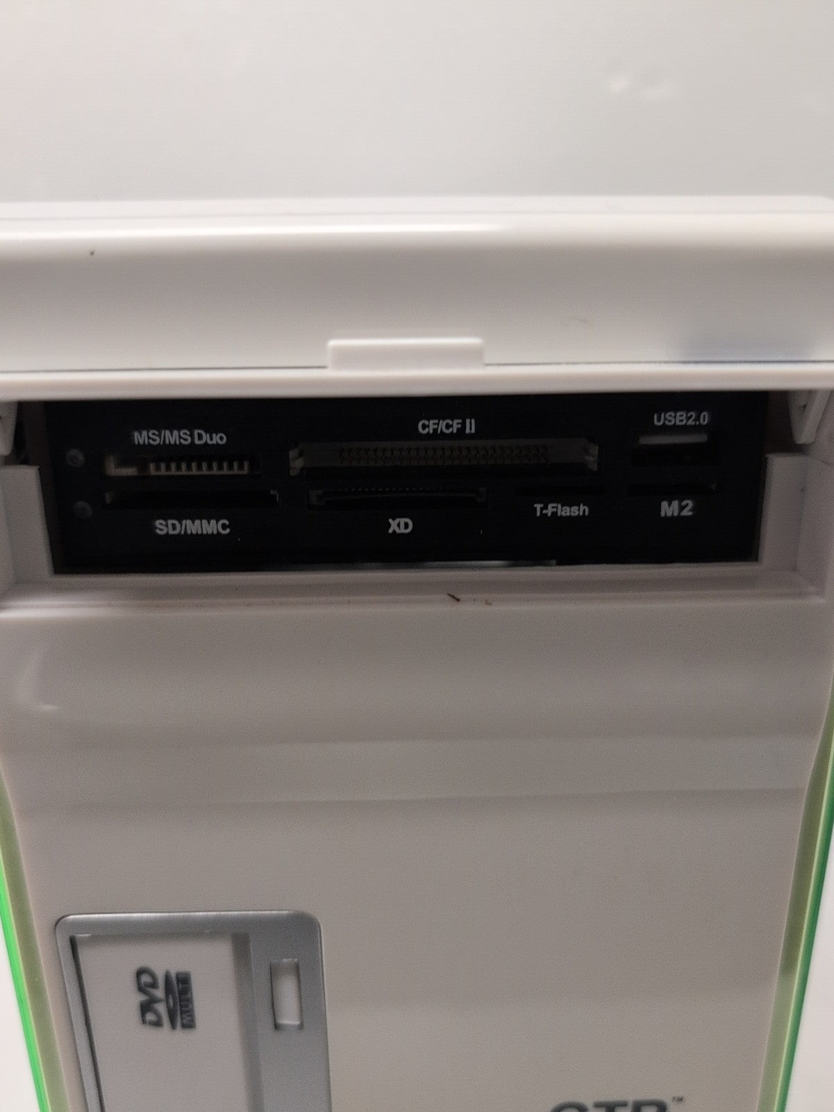 🔥 Vintage GTR Mini Tower Computer Case White With Card Reader -