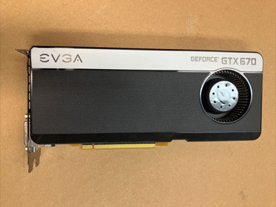 EVGA NVIDIA GeForce GTX 670 2GB GDDR5 PCI-e Graphics Card P/N: 02G-P4-2670-B6 ~