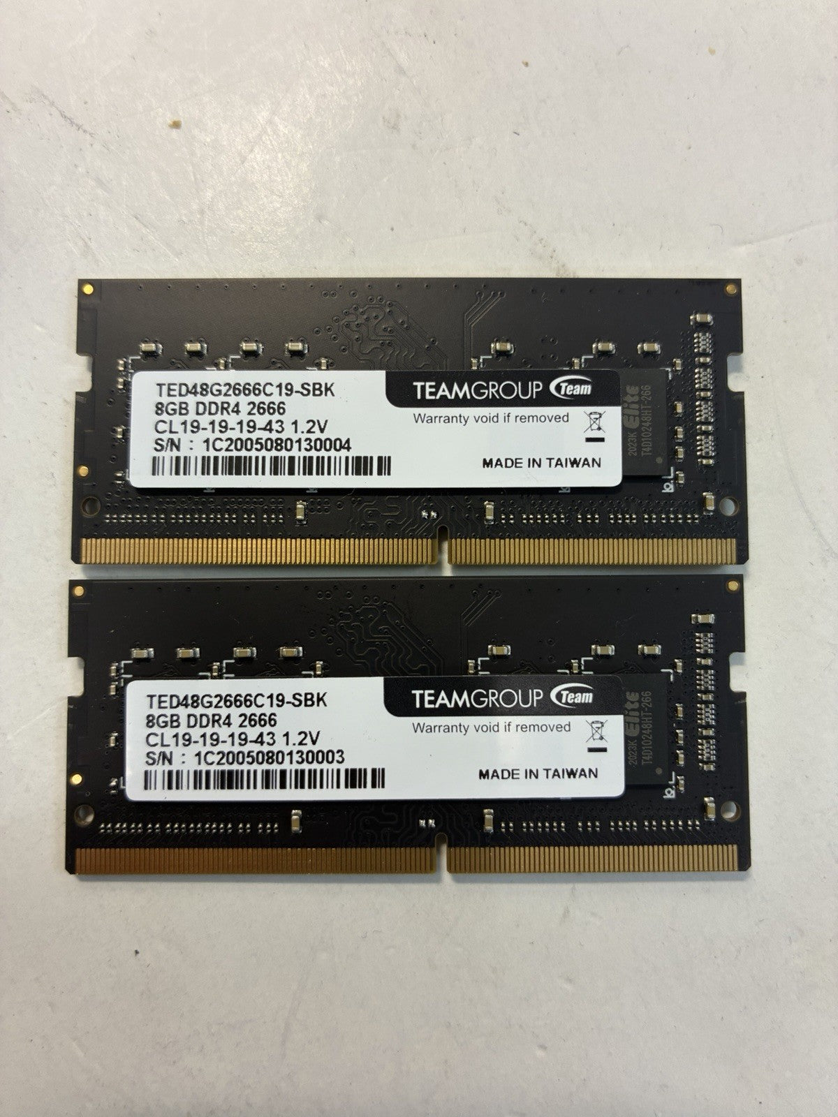 16GB =2x 8GB 🔥 TeamGroup  TED48G2666C19-SBK  laptop Memory Module