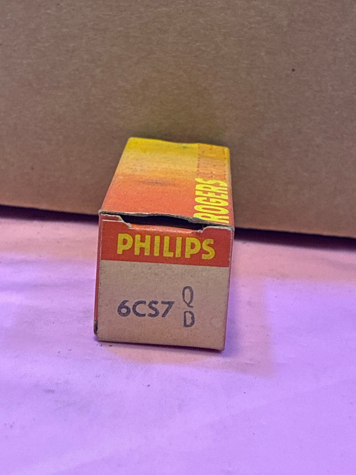 🔥 Philips Rogers 6CS7 Vacuum Tube NOS in Original Box Vintage Dual Triode