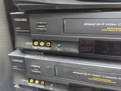 4x Toshiba W-625C VCR 4 Head  HiFi VHS Player Tested (No Remote) -