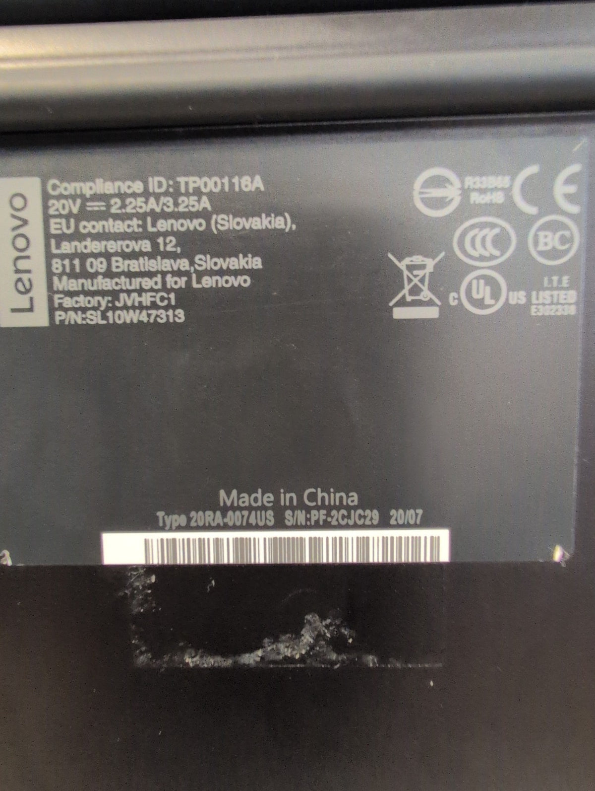 🎸 (AS IS) Lenovo ThinkPad E14 14" Laptop 20RA0074US  i7-10510U (No RAM/SSD/AC)